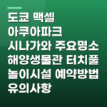 도쿄 맥셀 아쿠아파크 시나가와 주요명소 해양생물관 터치풀 놀이시설 예약방법 유의사항