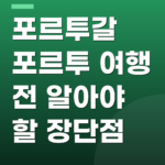 포르투갈 포르투 여행 전 알아야 할 장단점