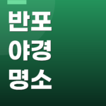 반포 야경 명소