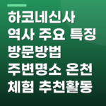 하코네신사 역사 주요 특징 방문방법 주변명소 온천 체험 추천활동