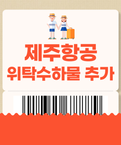 제주항공 위탁수하물 추가 가격 규정 사전구매 혜택