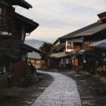 pathway between traditional houses