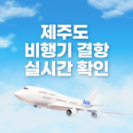 제주도 비행기 결항 실시간 확인하기