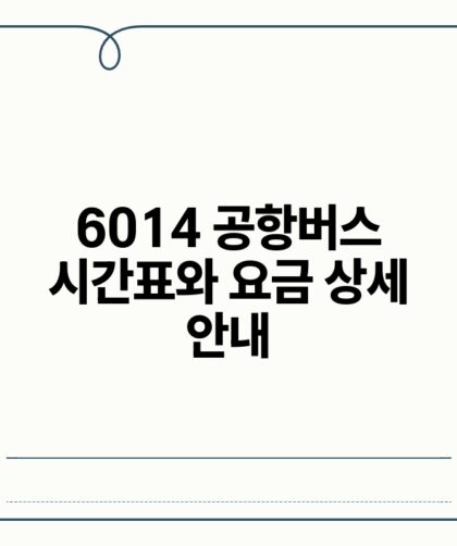 6014 공항버스 시간표와 요금 상세 안내.jpg
