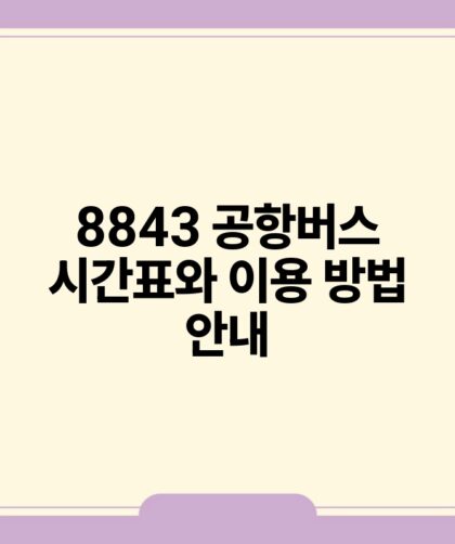8843 공항버스 시간표와 이용 방법 안내.jpg