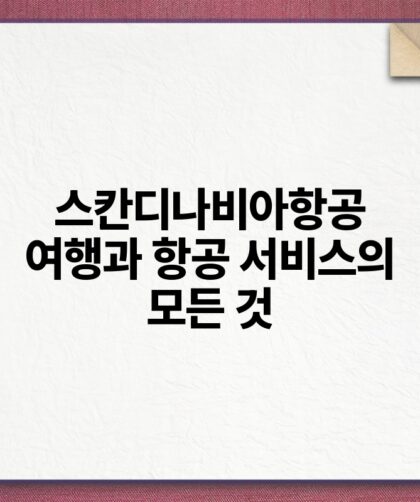 스칸디나비아항공 여행과 항공 서비스의 모든 것.jpg