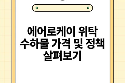 에어로케이 위탁 수하물 가격 및 정책 살펴보기.jpg