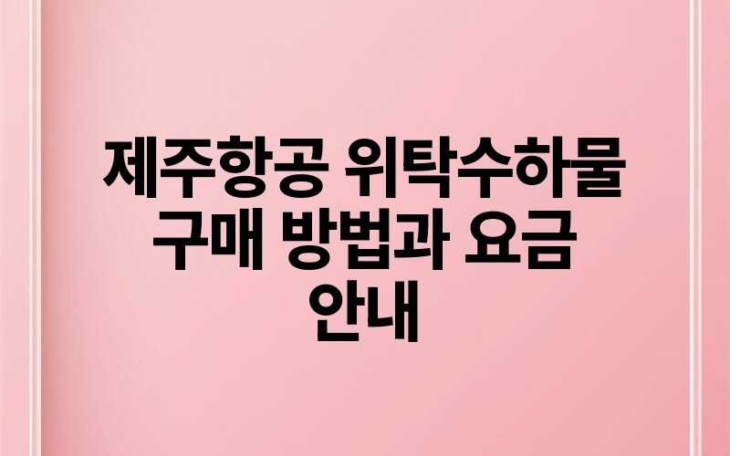 제주항공 위탁수하물 구매 방법과 요금 안내.jpg