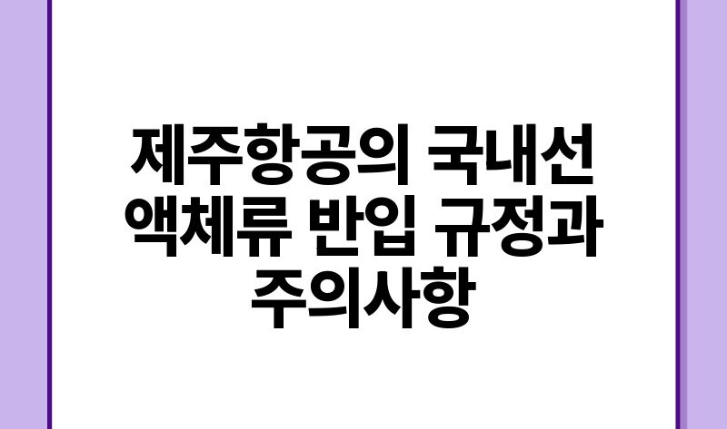 제주항공의 국내선 액체류 반입 규정과 주의사항.jpg