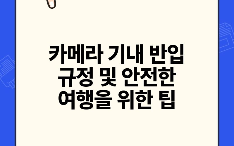 카메라 기내 반입 규정 및 안전한 여행을 위한 팁.jpg