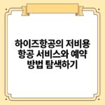 하이즈항공의 저비용 항공 서비스와 예약 방법 탐색하기.jpg